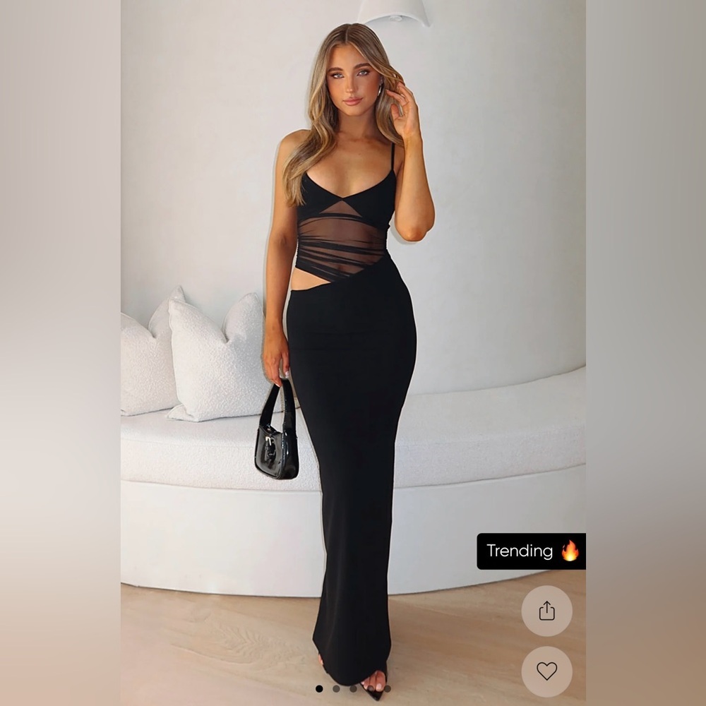 Call Me Up Maxi Dress Black
